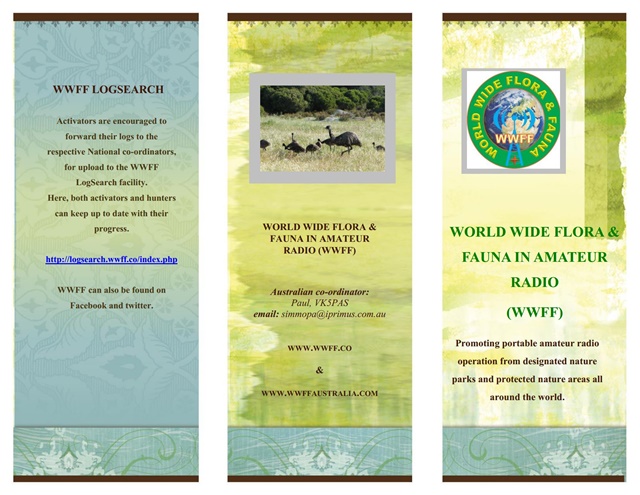 World Wide Flora Fauna WWFF Program Oxley Region Amateur Radio Club